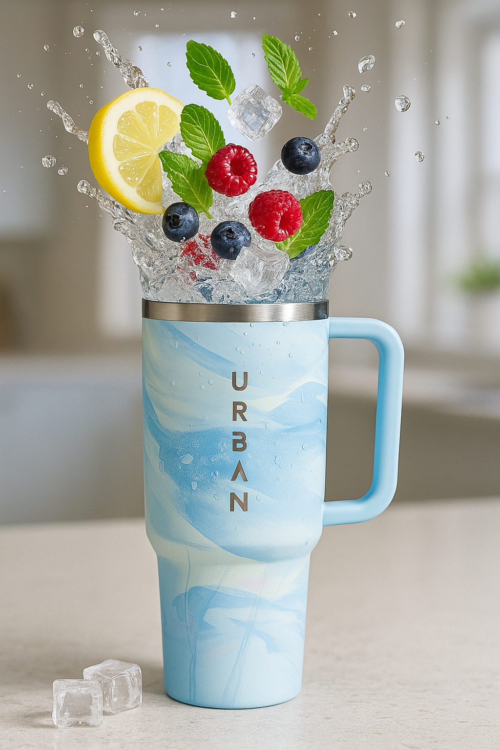 Premium 40oz Urban Stainless Steel Tumbler (1.18L) Keep Drinks Hot & Cold for Hours
