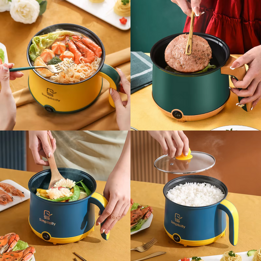 UrbanCo 1.8L Nonstick Multi-Purpose Mini Electric Cooker & Hot Pot