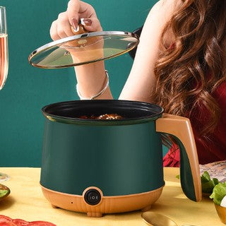 Electric Multifunction Nonstick Cooker, Steamer & Kettle - 1.8 Liters Large Capacity-600 watts